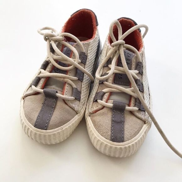 ZARA lace up fashion sneakers EUC 22(6) - Picture 3 of 5